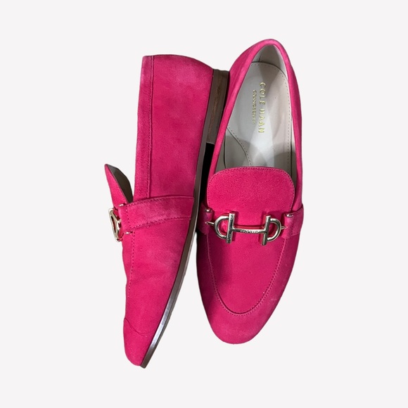 COLE HAAN GRAND360 Bright Berry Eco Flora Suede GRAND 360 SIZE 8B LOAFERS - Picture 7 of 10